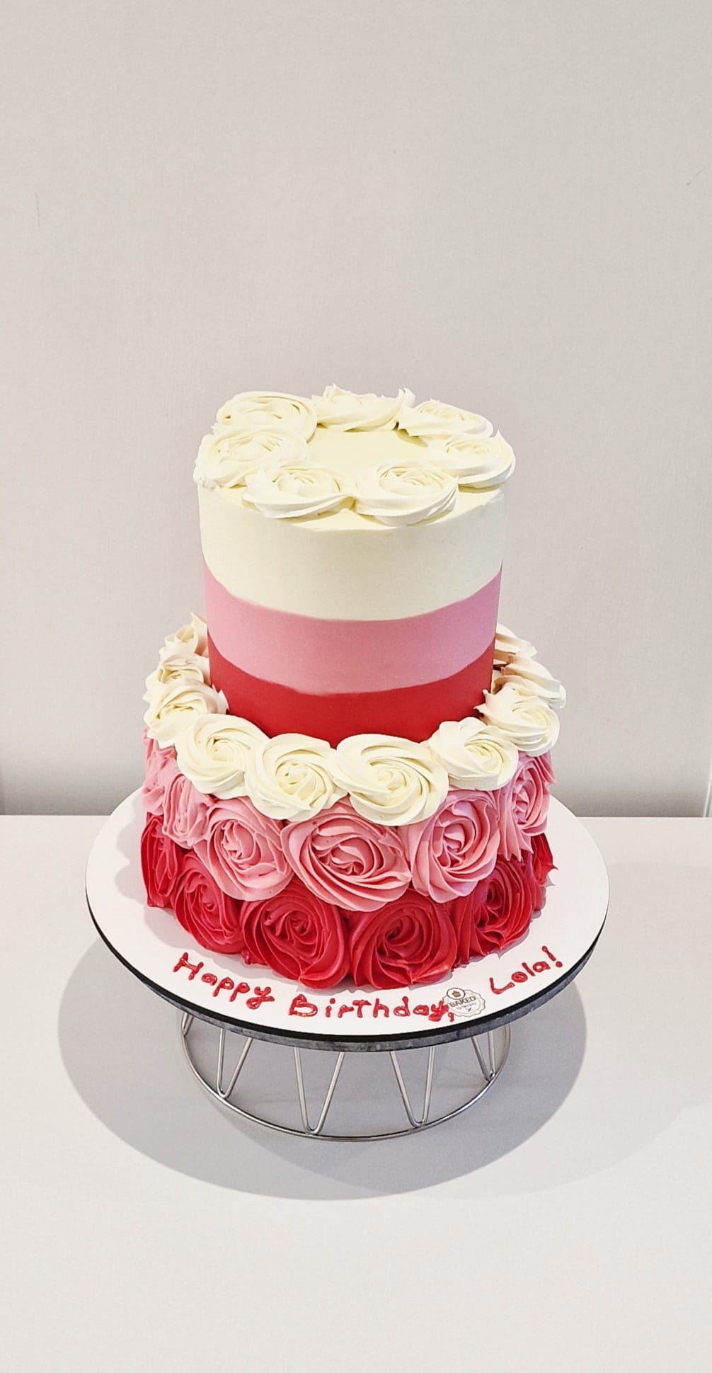 Bespoke custom celebration cake for Ladies & Elegance handcrafted by Nicoleta